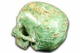 Realistic Green Autumn Jasper Skull #382151-3